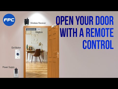 Buzz In Kit for One Door Access Control With Electromagnetic Lock, Wireless Receiver, Exit Button
