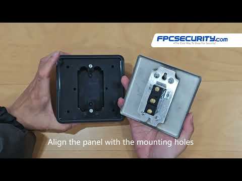 How to mount the handicap exit button VIS-7039