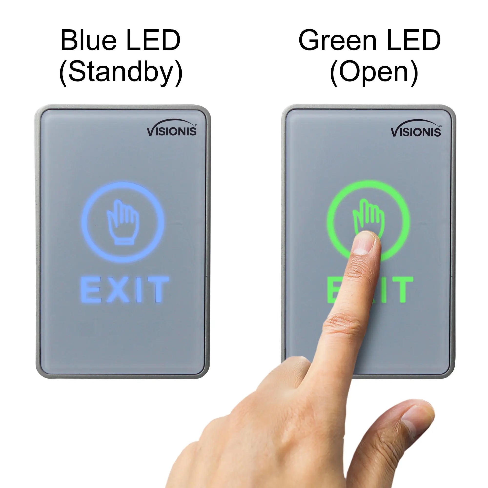 Push to exit button with LED Light - VIS-7026 Visionis