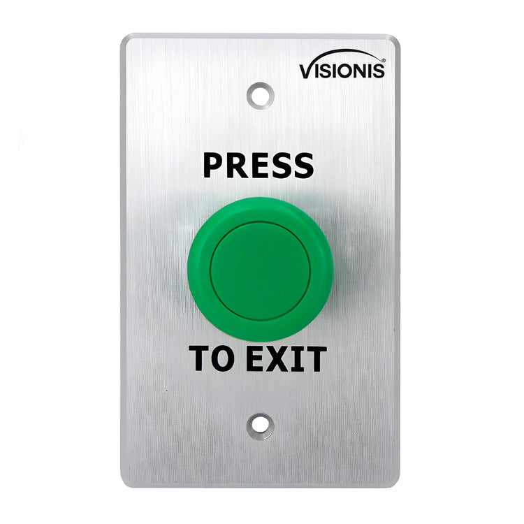 Green push to exit button for door access control VIS-7032 Visionis