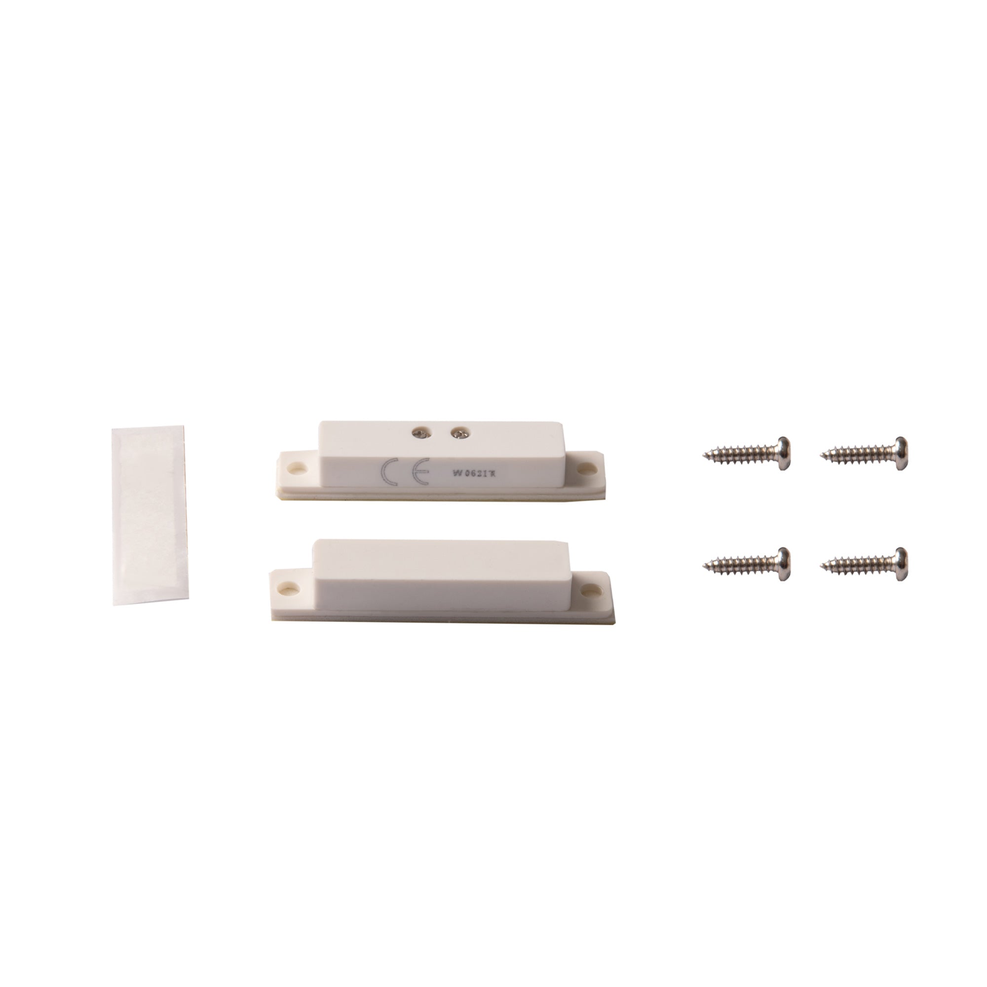 TANE Wired Surface Mount Quick Connect Magnetic Door Window Switch WHITE Color Alarm Security Magnetic Contact Switch Reed Switch Normally Open + UL Listed TANE-60QC-WG-WH