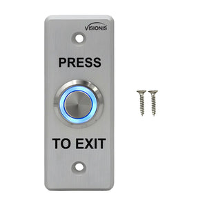outdoor push to exit button for access control systems. VISIONIS VIS-7008 