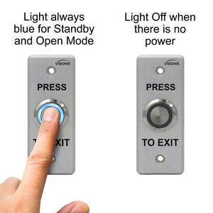outdoor request to exit button for access control systems. VISIONIS VIS-7008 