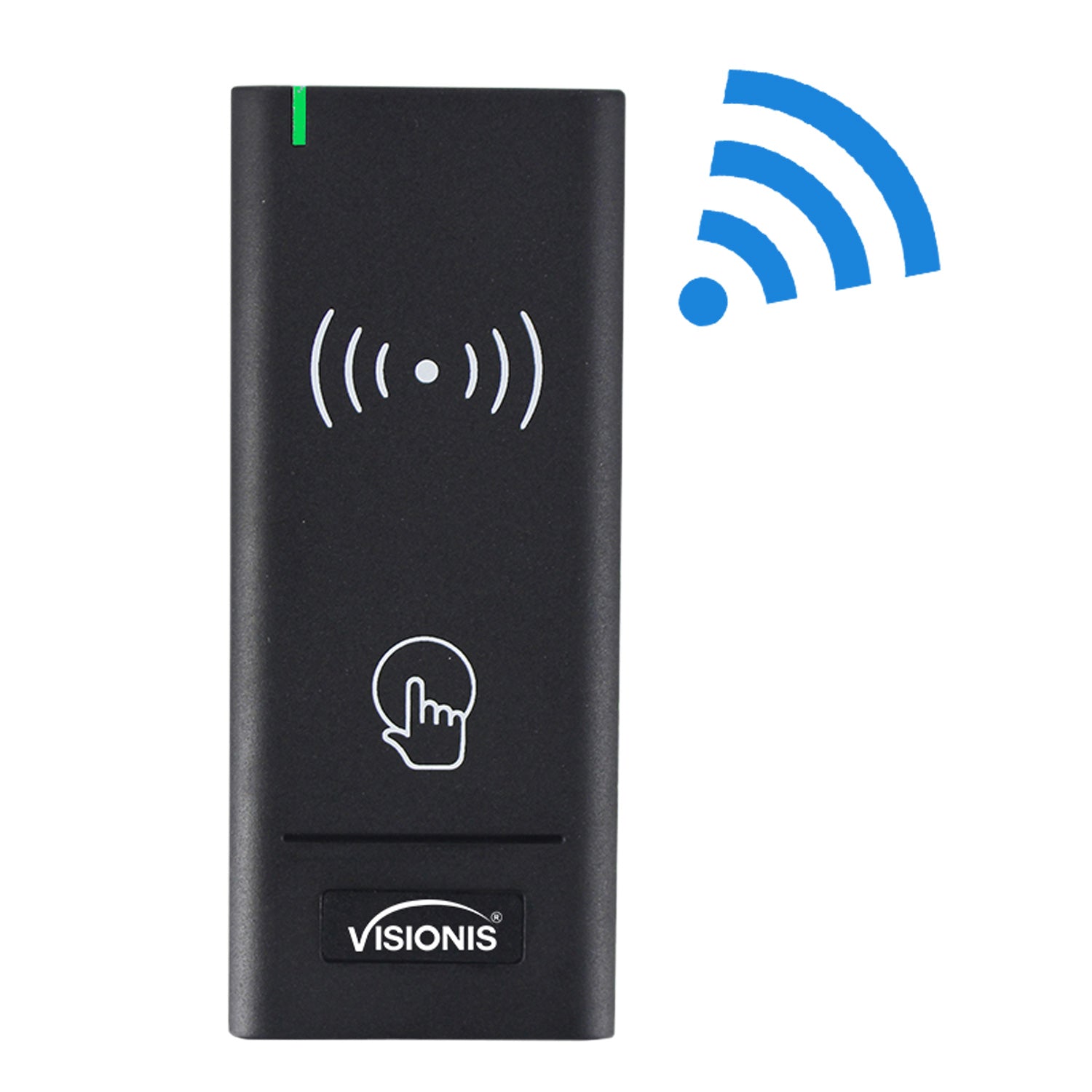 Visionis VIS-3202 – Wireless Reader + 433MHz + Card Type: 125KHz EM Card + Programmable Wiegand 26-34 Bits + Communication Distance: 30m Max (100 Ft) + Ultra Low Power Consumption + Waterproof IP65