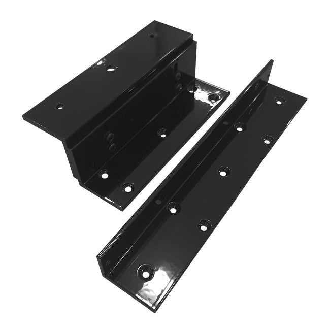 L and Z Bracket for 300lbs Electromagnetic Lock VIS-ML300LED-BL. BLACK Color - VIS-ZL300-BL Visionis