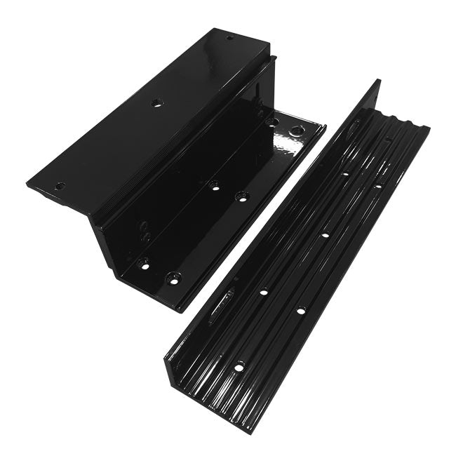 L and Z Bracket for 600lbs Electromagnetic Lock VIS-ML600LED-BL. BLACK Color - VIS-ZL600-BL Visionis