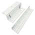 Z and L bracket for 600 lbs magnetic door lock. White color- VIS-ZL600-WH